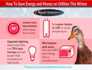 Small Solutions can help Save Energy and Money on Your Utility Bill This Winter