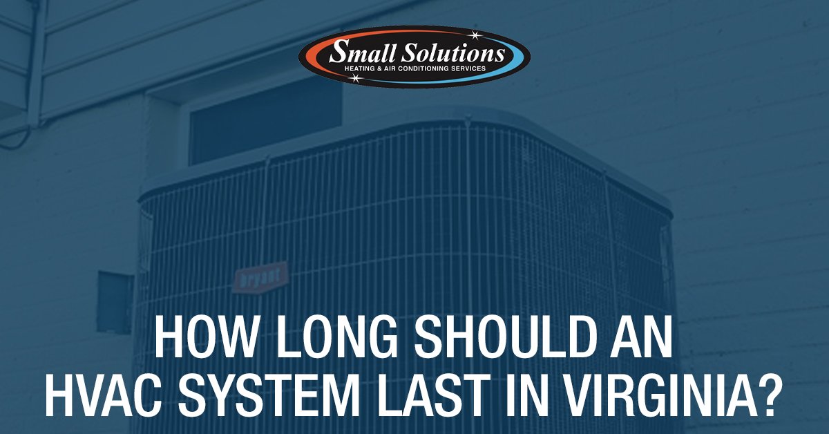 how long should an hvac system last in virginia